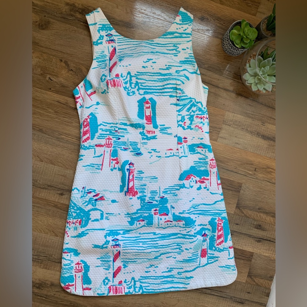 Lilly Pulitzer Delilah Shift Dress   Resort Watch Out Size-2 EUC